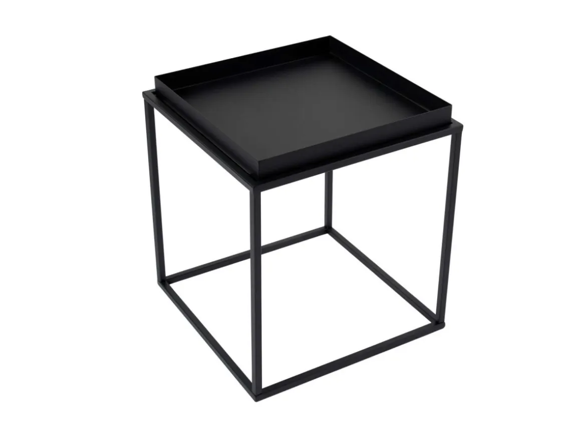 Table basse en métal "Koala" 45 x 45 x 52 cm - Noir