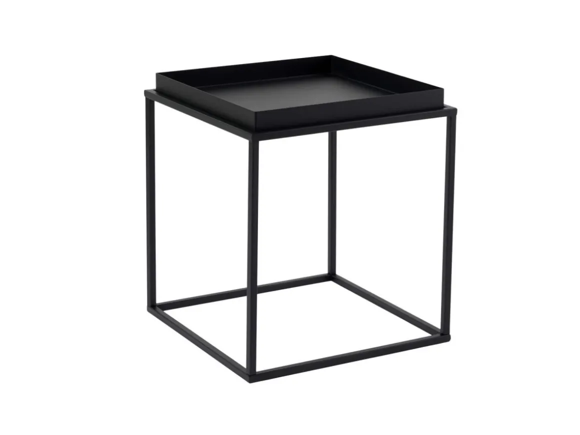 Table basse en métal "Koala" 45 x 45 x 52 cm - Noir