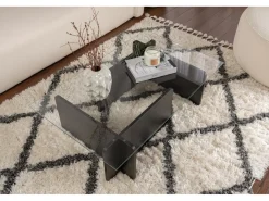 Table basse en verre 