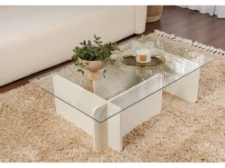 Table basse en verre