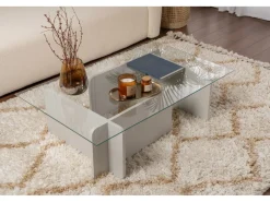 Table basse en verre