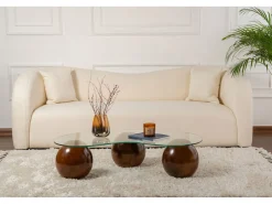 Table basse en verre 