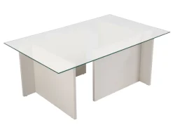 Table basse en verre