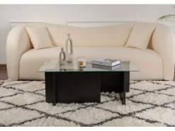 Table basse en verre