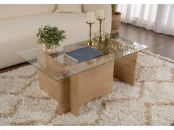Table basse en verre 