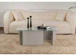Table basse en verre