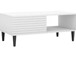 Table basse "Nakomo " - 100 x 41 x 52 cm - Blanc