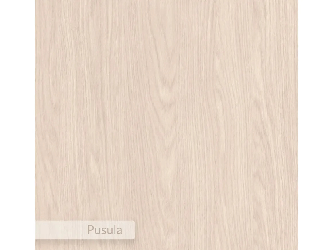 Table de chevet avec ampoule en bois "Dotta" - 52 x 30 x 28 cm - Beige