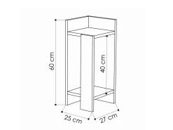 Table de chevet en bois