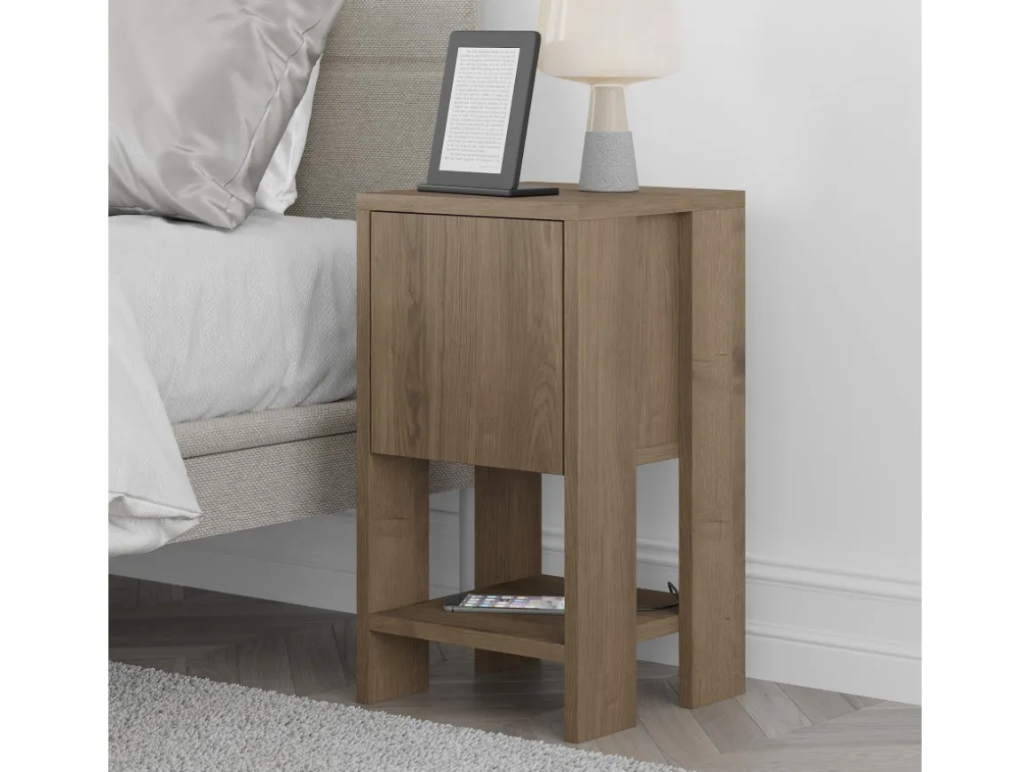 Table de chevet en bois "Ema" 30 x 30 x 55 cm - Hitit