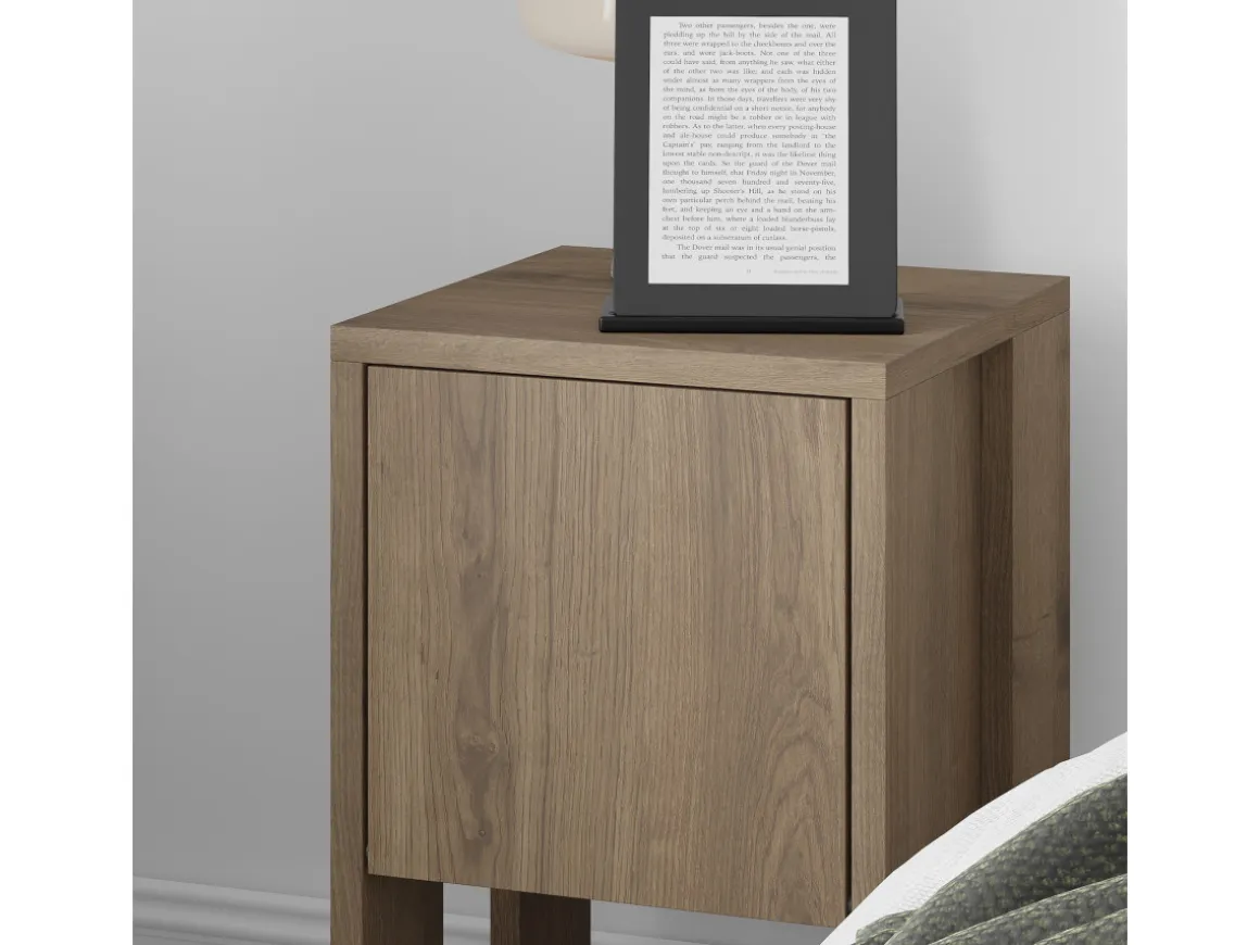 Table de chevet en bois "Ema" 30 x 30 x 55 cm - Hitit