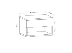 Table de chevet en bois