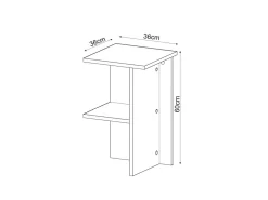 Table de chevet en bois 