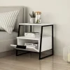 Table de chevet en bois "Pal" 45 x 40 x 50 cm - Blanc