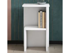 Table de chevet en bois "Roisin" - 30 x 30 x 50 cm - Blanc