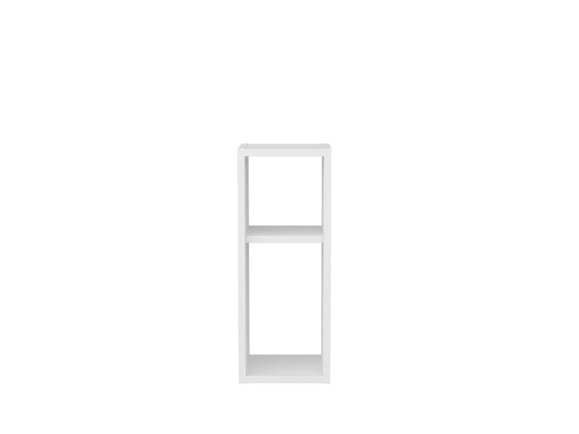Table de chevet en bois "Sault" - 23 x 22 x 60 cm - Blanc