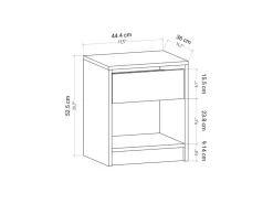 Table de chevet en bois
