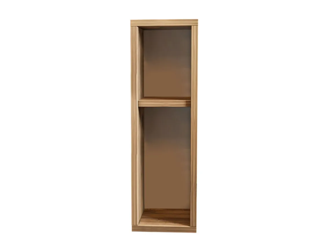 Table de chevet en bois "Turra" - 20 x 15 x 65 cm - Marron