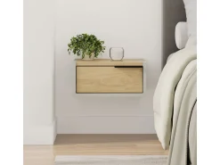 Table de chevet murale en bois "Eco" - 40 x 30 x 19 cm - Vert