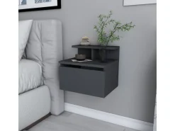 Table de chevet murale en bois 