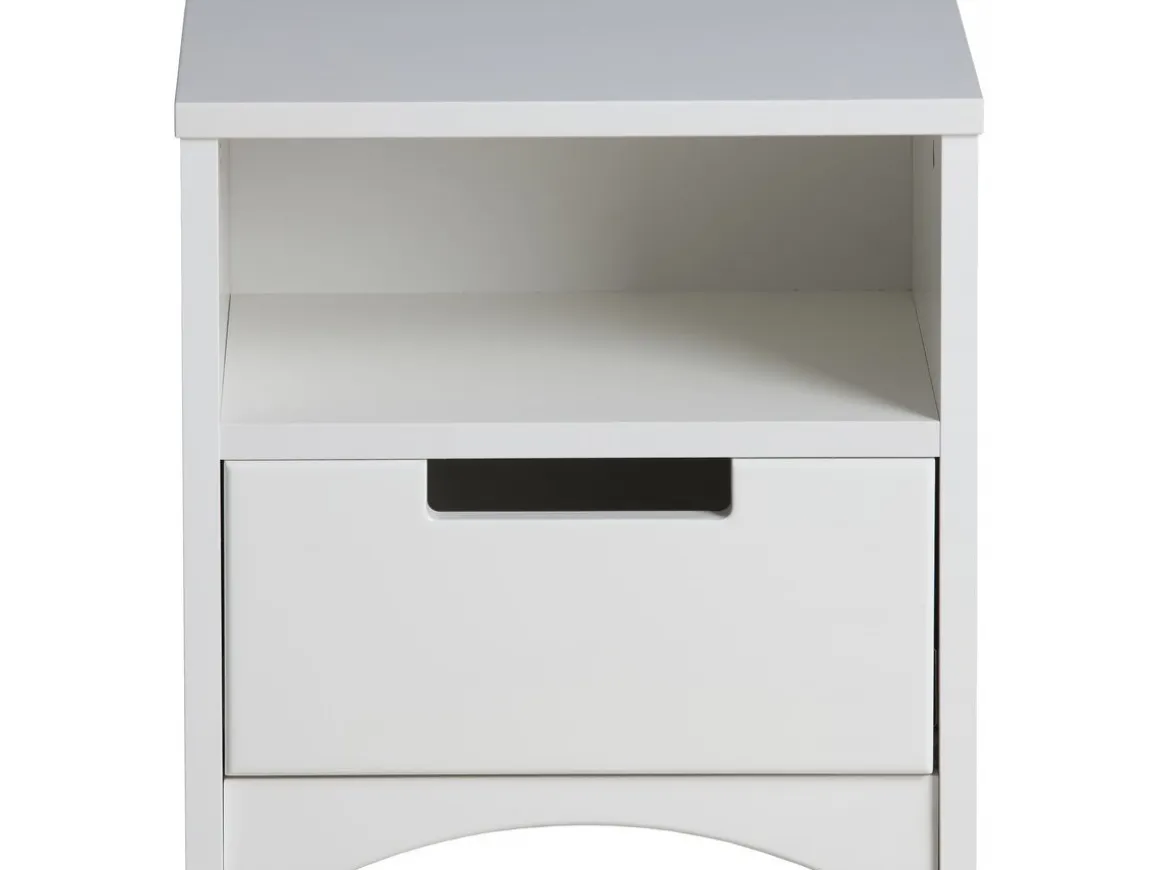 Table de chevet pour enfants "Classic" -40,5 x 39,5 x 30,5 cm- Blanc