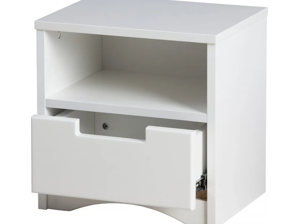 Table de chevet pour enfants "Classic" -40,5 x 39,5 x 30,5 cm- Blanc
