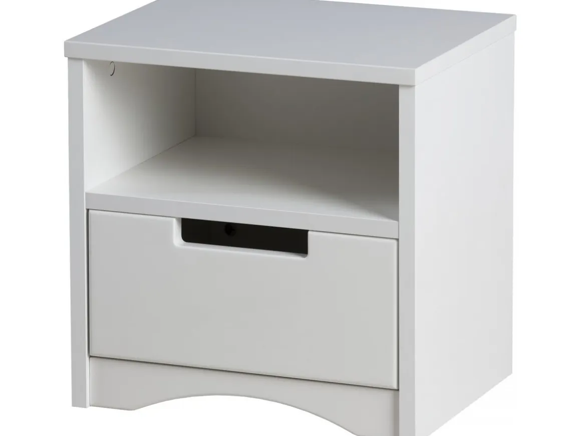 Table de chevet pour enfants "Classic" -40,5 x 39,5 x 30,5 cm- Blanc