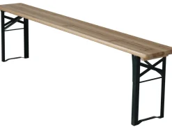 Table de jardin brasserie pliante avec 2 bancs 