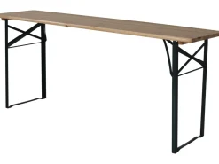 Table de jardin brasserie pliante avec 2 bancs 