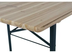 Table de jardin brasserie pliante avec 2 bancs 