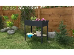 Table de rempotage "Hibiscus" - 82 x 43 x 83 cm - Anthracite