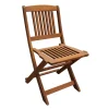 Table et chaises de jardin en bois exotique "Hongkong" - Table pliante + 6 chaises pliantes