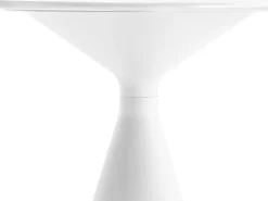 Table et chaises hautes de bistrot empilables "Néora" - 2 places - Blanc