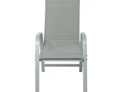 Table extensible et chaises de jardin en aluminium 