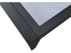 Table extensible et chaises de jardin en aluminium 
