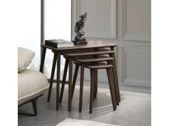 Table gigogne (4 pièces) en bois 