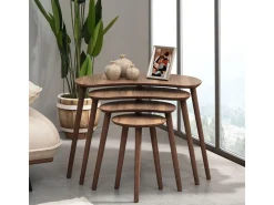 Table gigogne (4 pièces) en bois