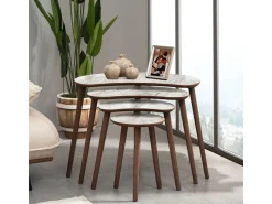 Table gigogne (4 pièces) en bois 