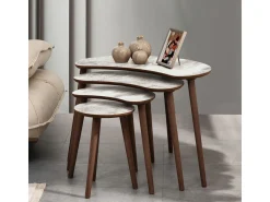 Table gigogne (4 pièces) en bois 