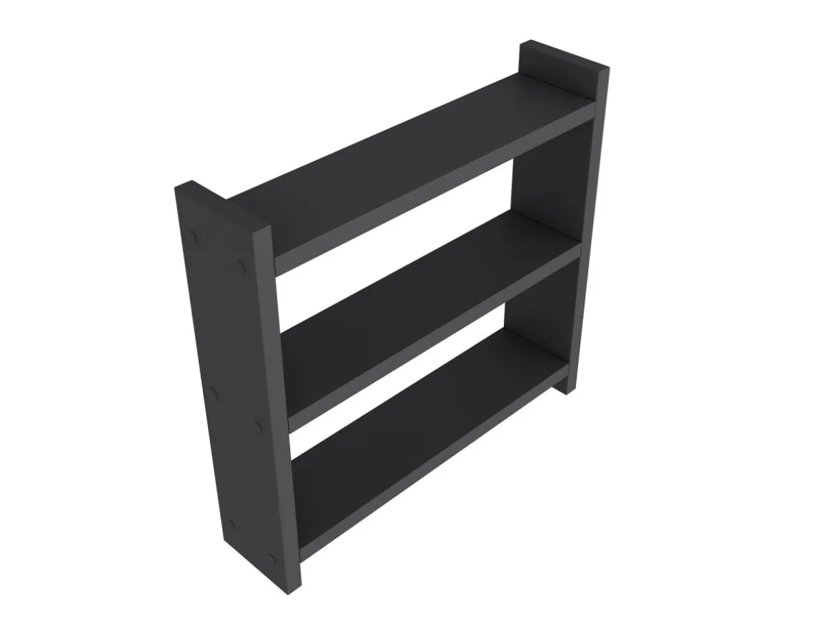Étagère de cuisine en bois "Cosmic" - 44 x 10 x 40 cm - Gris anthracite