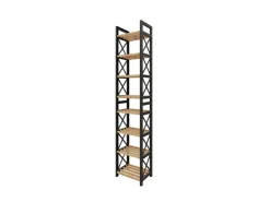 Étagère multifonctionnelle en bois "Mini" 23 x 18 x 128 cm - Noir