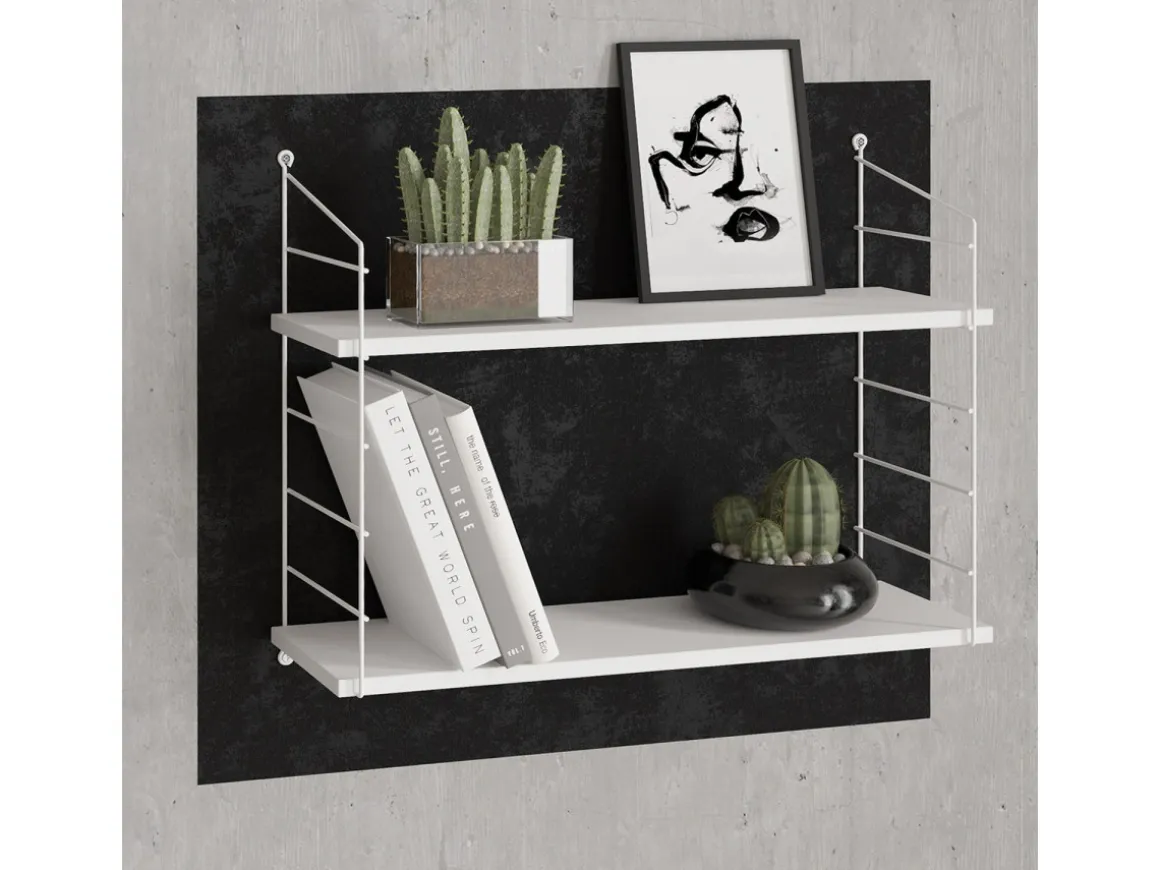 Étagère murale en bois "Armoni" - 72 x 20 x 58 cm - Blanc