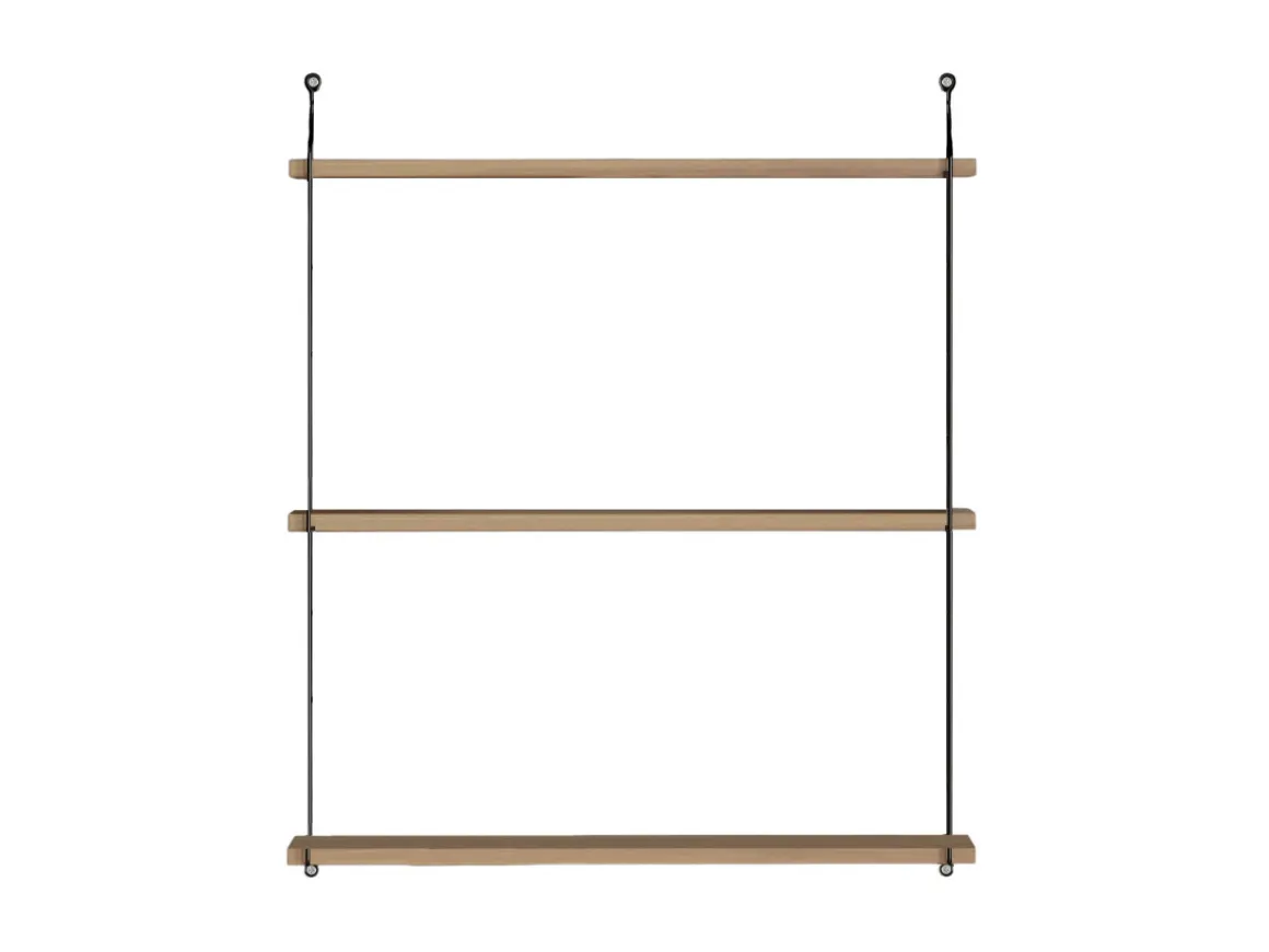 Étagère murale en bois "Armoni" - 72 x 20 x 85 cm - Noyer
