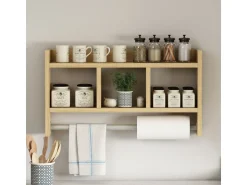 Étagère murale en bois 