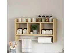 Étagère murale en bois 