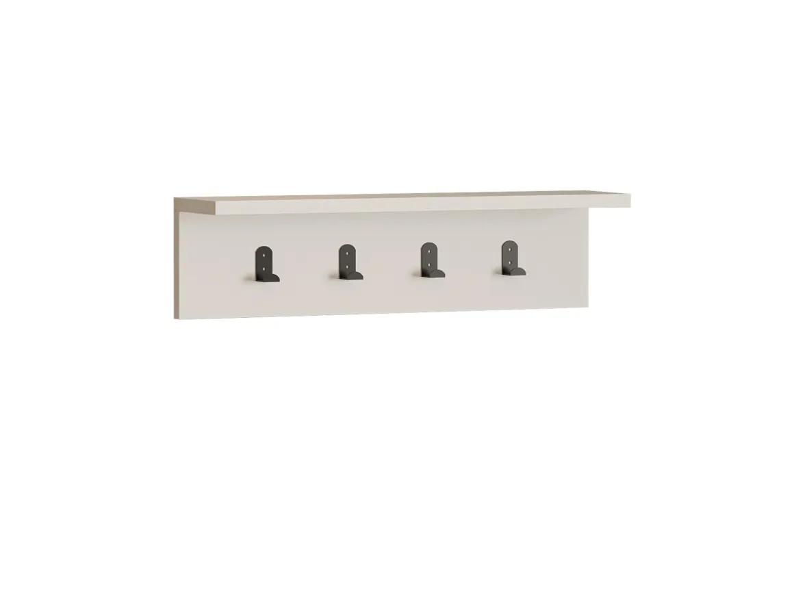 Étagère murale en bois "Ayla" - 60 x 16 x 14 cm - Blanc