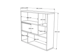 Étagère murale en bois