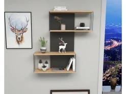 Étagère murale en bois 