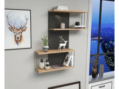 Étagère murale en bois 