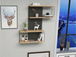 Étagère murale en bois 